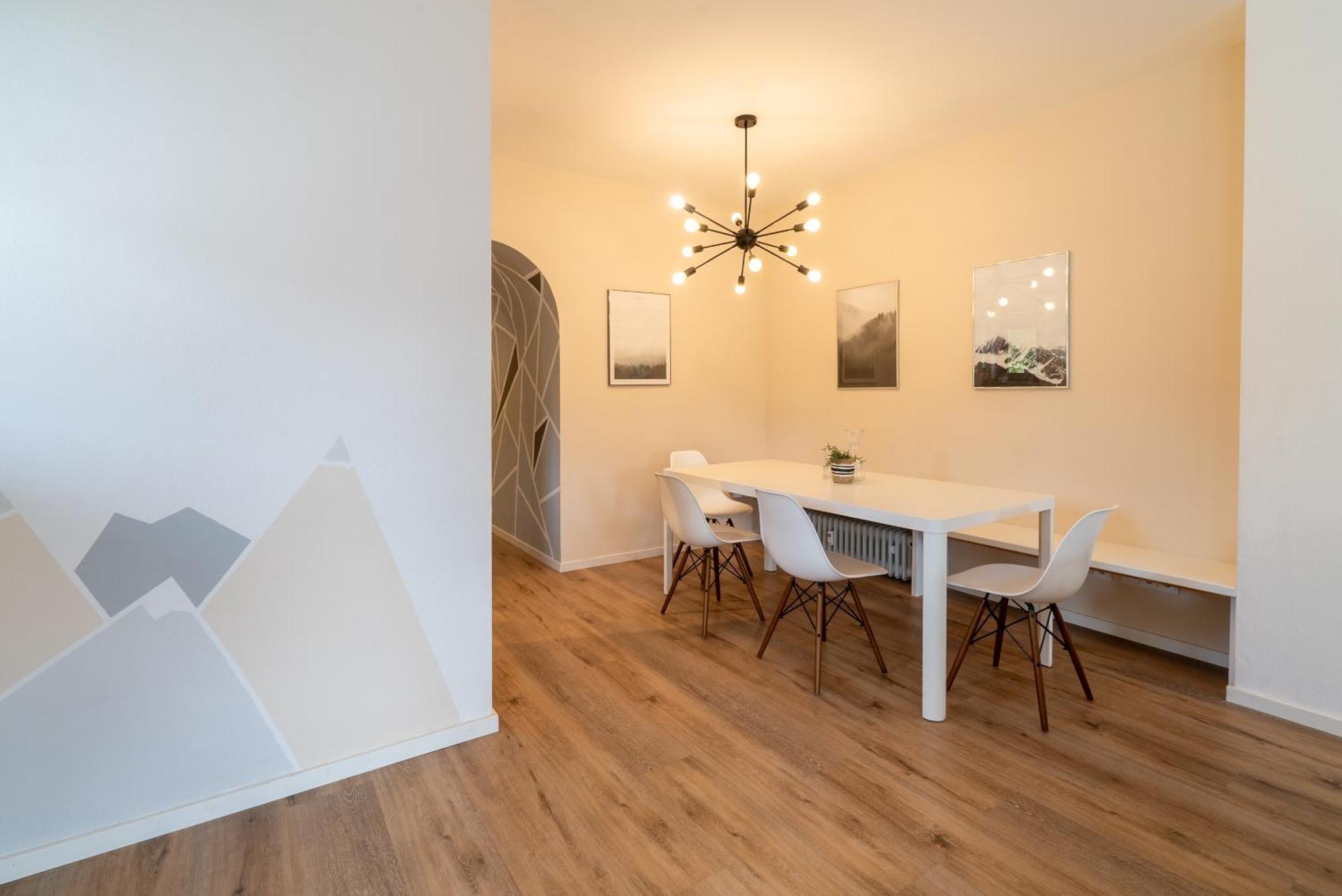 Appartement Partenkirchen - 3-Zimmer mit Panorama-Balkon - Bestlage am Fuß des Berges Garmisch-Partenkirchen Exterior foto